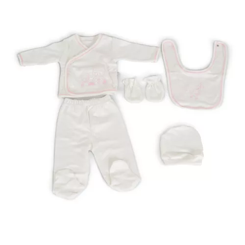 Cangaroo Welcome Little Angel 5 részes babaruha szett díszdobozban - Rózsaszín