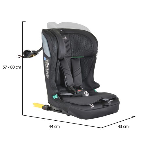 Cangaroo IDrive Phantom gyerekülés (76-150 cm) - Fekete