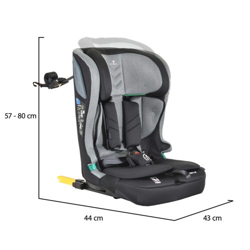 Cangaroo IDrive Phantom gyerekülés (76-150 cm) - Szürke