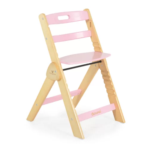 Cangaroo Caramel összecsukható Fa etetőszék - Rózsaszín