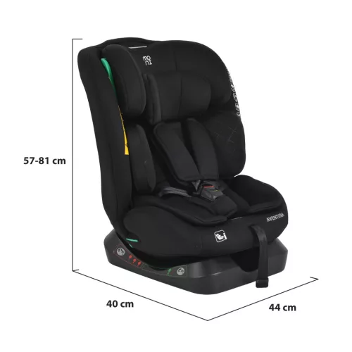 Moni Aventura I-Size gyermekülés (40-150 cm) - Fekete