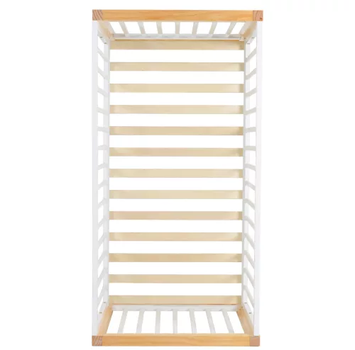 Cangaroo Sierra fa babaágy rácsos 60*120cm FEHÉR/NATUR