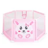 Moni Toys Labdamedence 50db színes labdával 146x65,5cm - Rózsaszín - Nyuszi