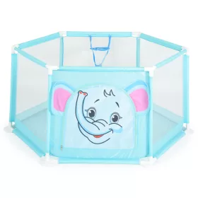   Moni Toys Labdamedence 50db színes labdával 146x65,5cm - Kék - Elefánt