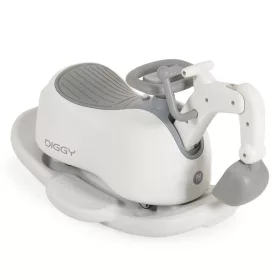   Moni Diggy 4in1 multifunkciós ráülős kötrógép, bébitaxi , bili, hinta - Fehér-Szürke