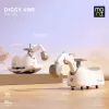 Moni Diggy 4in1 multifunkciós ráülős kötrógép, bébitaxi , bili, hinta - Fehér-Szürke