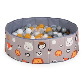   Moni Toys Melo össszecsukható labdamedence 90db labdával - Állatos