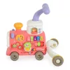 Moni Toys 3in1 Happy Train járássegítő és készségfejlesztő játék - Rózsaszín