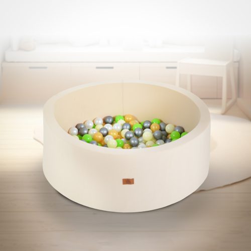 Moni Toys Labdamedence 200db színes labdával - Bézs