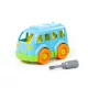 Polesie Toys műanyag szerelhető Busz csavarhúzóval - Kék-Zöld