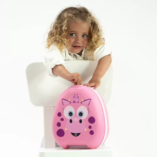 My Carry Potty hordozható bili - Rózsaszín dinó