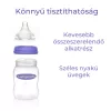 Lansinoh Cumisüveg lassú folyású etetőcumival + fedéllel 160 ml