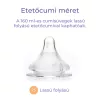 Lansinoh Cumisüveg lassú folyású etetőcumival + fedéllel 160 ml