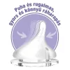 Lansinoh Cumisüveg lassú folyású etetőcumival + fedéllel 160 ml
