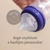 Lansinoh 2 db cumisüveg lassú folyású etetőcumival + 2 db fedéllel
