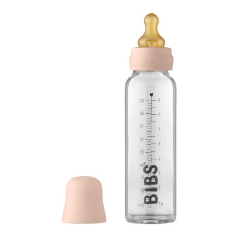 BIBS cumisüveg szett - Púder rózsaszín (225 ml) (0-3 hónap)