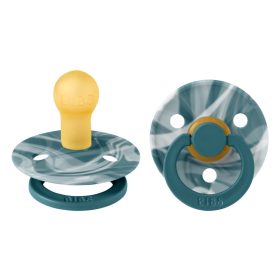   BIBS Colour TIE DYE 2 db-os cumi szett - Erdei tó és krémfehér (0-6 hónap)