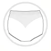 Carriwell Pocakra húzható kismama bugyi - Fekete (XL méret)