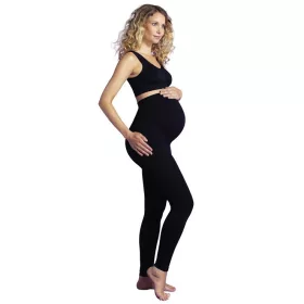   Carriwell Pocakra húzható kismama leggings - Fekete (S méret)