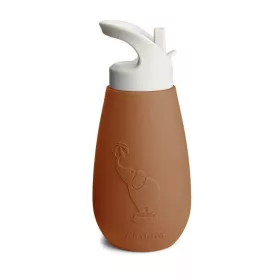   Nuuroo Pax Szívószálas szilikon itatópohár 350 ml - Karamell