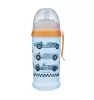 Canpol Babies Sport itatópohár cseppmentes szívószállal  350 ml (12h+) - Autók - Kék-sárga