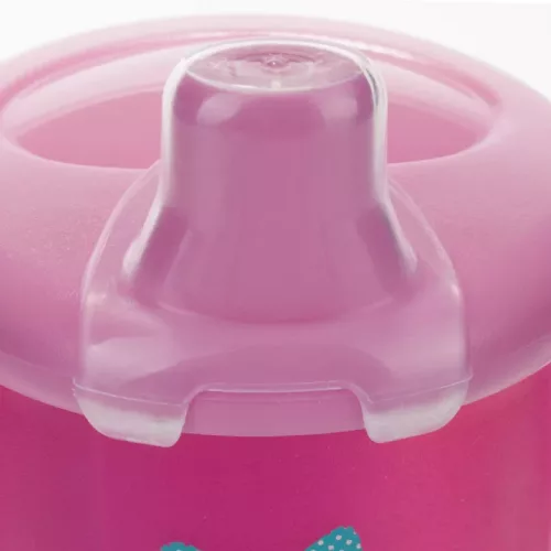 Canpol Babies Csöpögésmentes itatópohár kemény ivócsőrrel 250 ml (9h+) - Rózsaszín