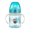 Canpol Babies Cseppmentes Szilikon tanulópohár világító fogantyúval 120ml (6h+) Exotic Animals - Kék