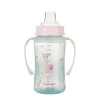 Canpol Babies Cseppmentes Szilikon tanulópohár világító fogantyúval 240ml (6h+) Exotic Animals - Zöld