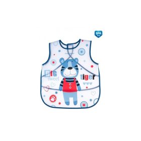 Canpol Babies Puppets zsebes puha előke - Kék