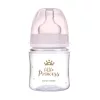 Canpol Babies EasyStart anti-kólikás cumisüveg Royal Baby 120ml (0h+) - Little Princess - Rózsaszín