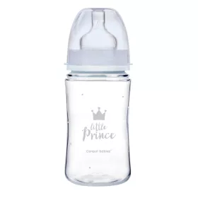   Canpol Babies EasyStart anti-kólikás cumisüveg Royal Baby 240ml (3h+) - Little Prince - Kék