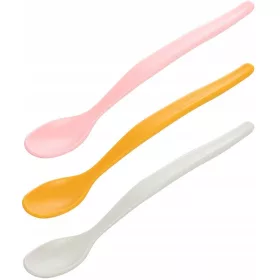   Canpol Babies Műanyag kanál az első etetéshez (3db) 4h+ - Rózsaszín