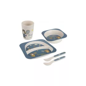   Canpol Babies Bonjour Paris 5 részes étkészlet (12h+) - Kék
