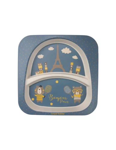Canpol Babies Bonjour Paris 5 részes étkészlet (12h+) - Kék