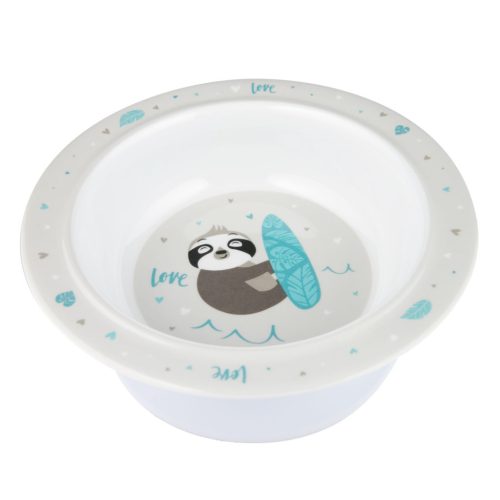 Canpol Babies Melamin tál tapadókoronggal 270ml (4h+) Exotic Animals - Szürke