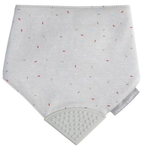 Canpol Babies Textil nyálkendő rágókával - Szürke