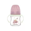 Canpol Babies EasyStart anti-kólikás cumisüveg világító fogantyúval 120ml (0h+) - Sleepy Koala - Rózsaszín