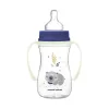 Canpol Babies EasyStart anti-kólikás cumisüveg világító fogantyúval 240ml (3h+) - Sleepy Koala - Kék