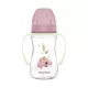 Canpol Babies EasyStart anti-kólikás cumisüveg világító fogantyúval 240ml (3h+) - Sleepy Koala - Rózsaszín