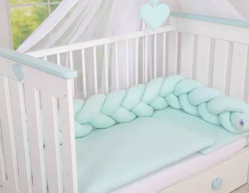 BabyLion Prémium Fonott rácsvédő - Menta