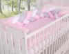 BabyLion Prémium Fonott rácsvédő - Rózsaszín-Szürke-Fehér