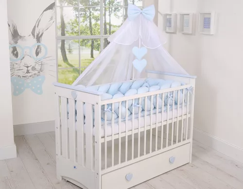 BabyLion Prémium Fonott rácsvédő XXL - Kék