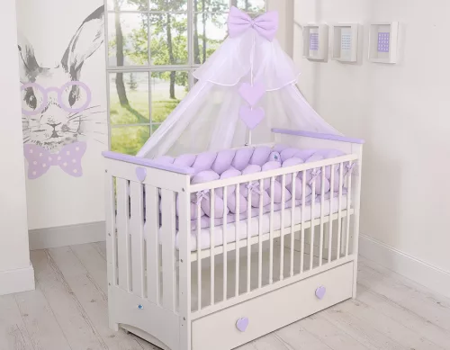 BabyLion Prémium Fonott rácsvédő XXL - Lila