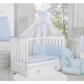   BabyLion Prémium Royal 5 részes ágyneműhuzat szett - Kék