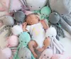 BabyLion Prémium Kis minky ölelő polip (31 cm) - Menta