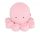 BabyLion Prémium Óriás minky ölelő polip (75 cm) - Rózsaszín