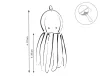 BabyLion Prémium Kis minky ölelő polip (31 cm) - Szürke