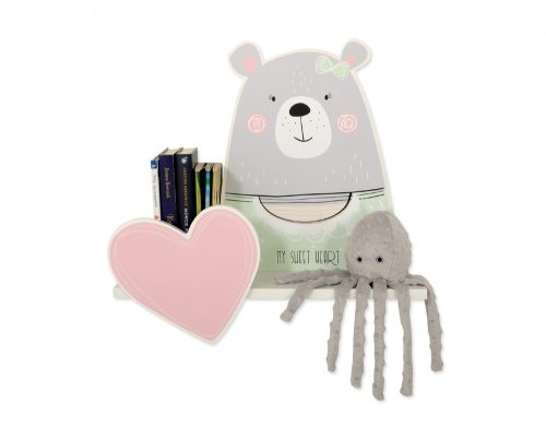 BabyLion Prémium gyerek fali polc - Maci lány