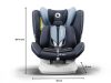 Lionelo Bastiaan One 360°-ban forgatható IsoFix gyermekülés 0-36 kg  - Blue Navy