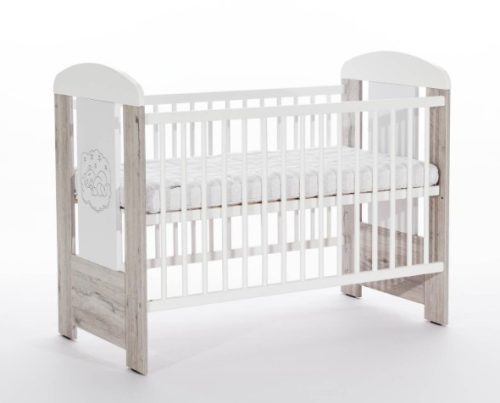 Drewex Bear Premium kiságy 60x120 - Oak Cortona-White